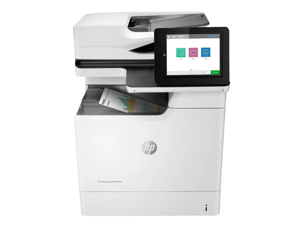 HP Color LaserJet Enterprise MFP M681dh - Multifunktionsprinter - farve - laser - 215.9 x 863.6 mm (original) - A4/Legal (medie) - op til 47 spm (kopiering) - op til 47 spm (udskriver) - 650 ark - USB 2.0, Gigabit LAN, USB 2.0 vært