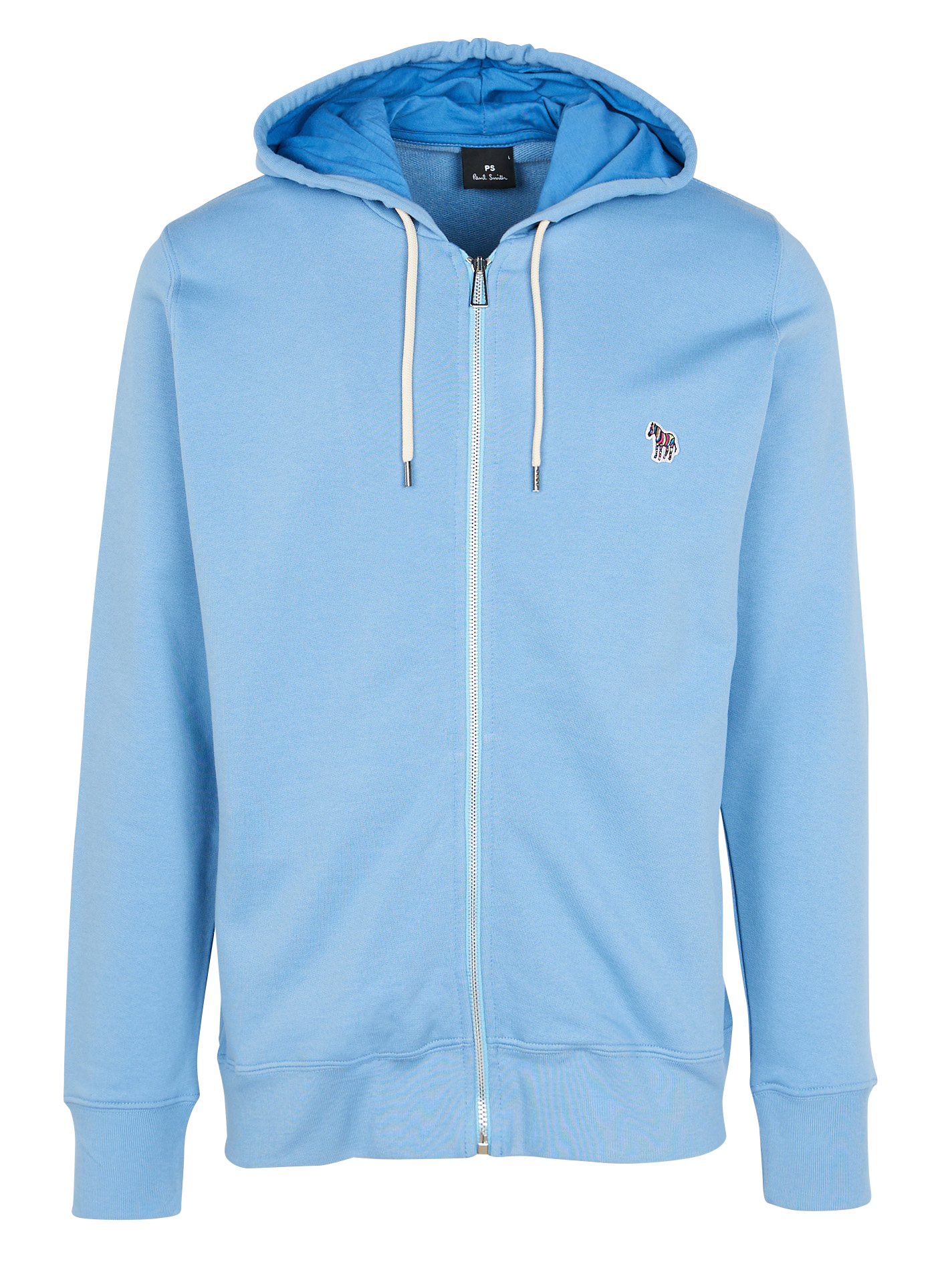 Sweat zippé en coton organique | Bleu