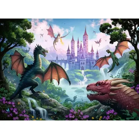 Ravensburger XXL Puzzle - Magischer Drache, 300 Teile