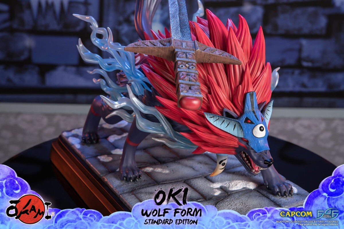 Okami - Oki Wolf Form Statue - Resin Figur - 35 CM - First4Figures