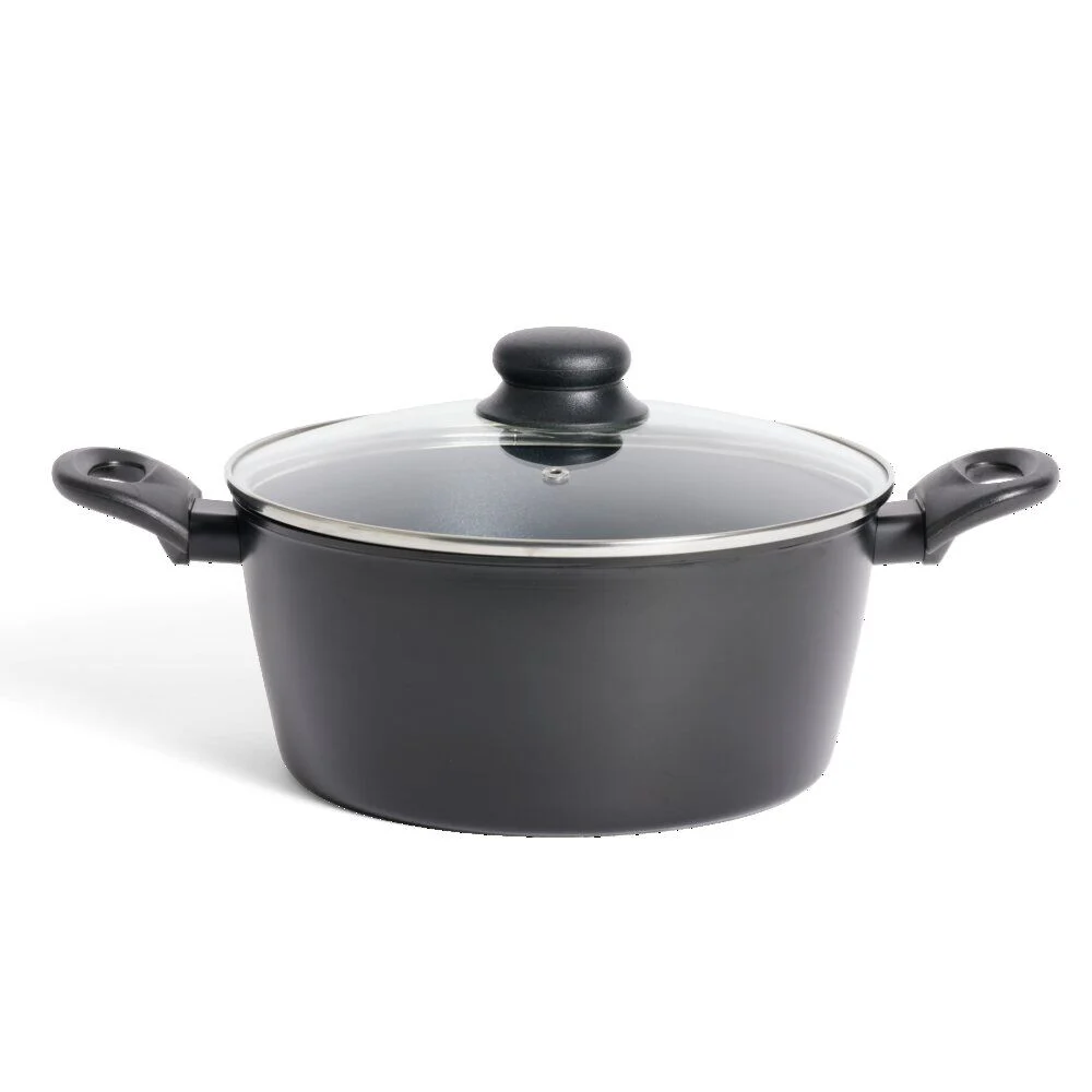 Faitout tous feux dont induction aluminium noir Ø24cm