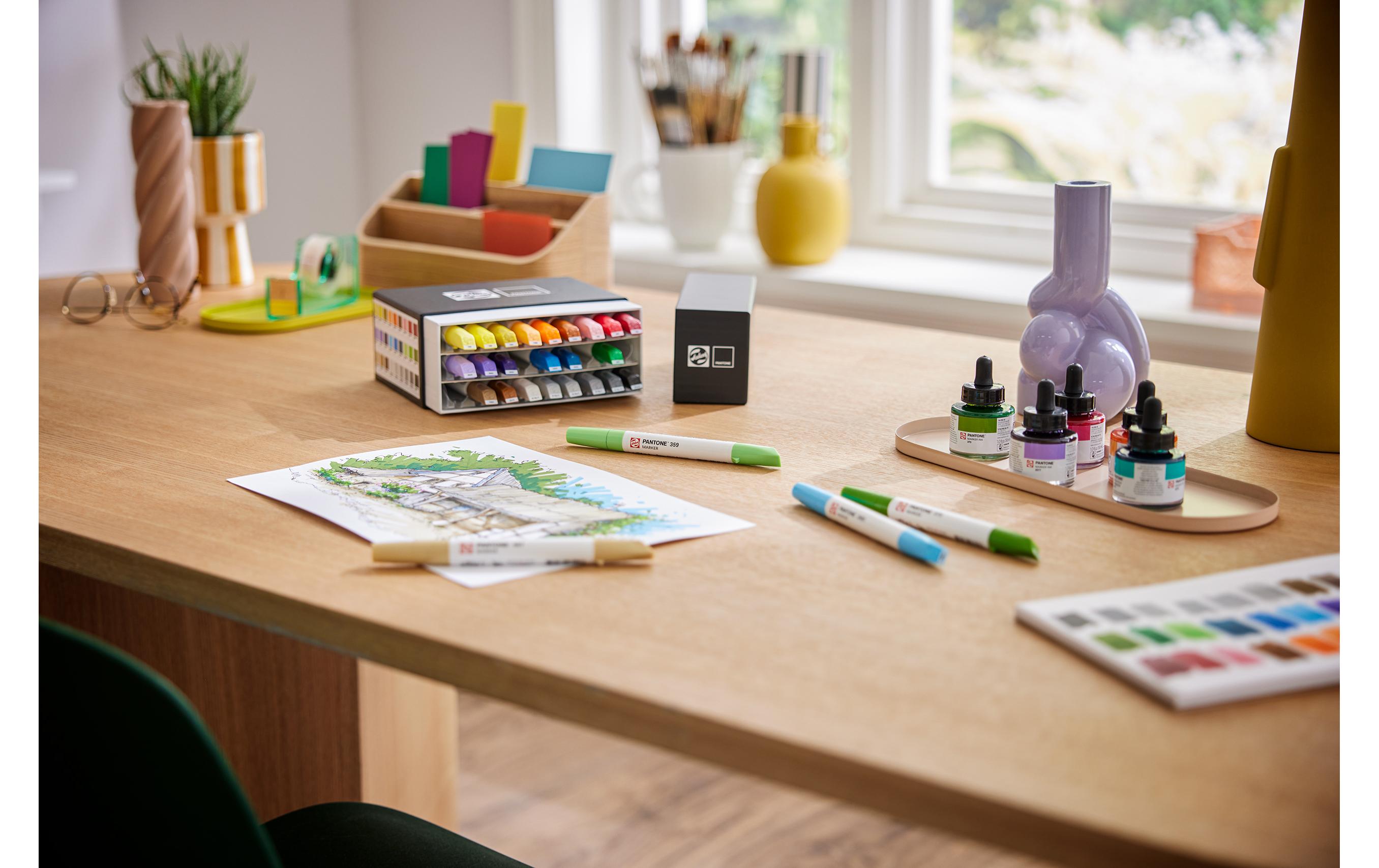 Pantone Marker Set 27x Mehrfarbig<br>Wasserbasierte Marker