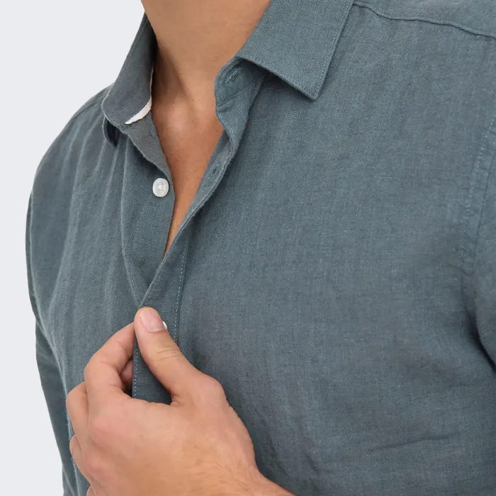 Only & Sons Caiden Solid Linen Overhemd Heren