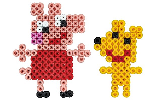 Hama - Perler Maxi - Gurli Gris perler og stiftplade i spand (8750)
