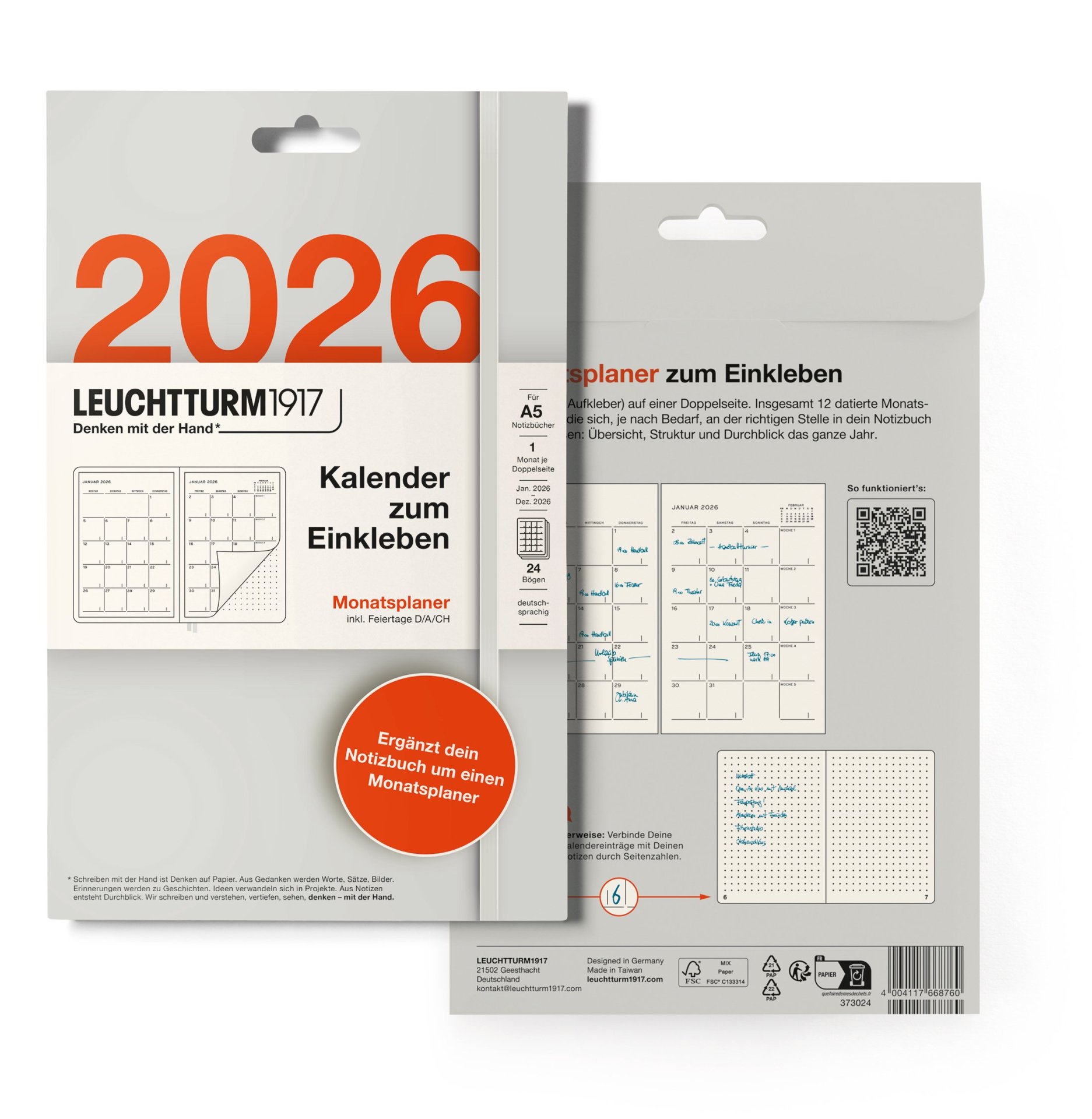 Leuchtturm Kalendersticker