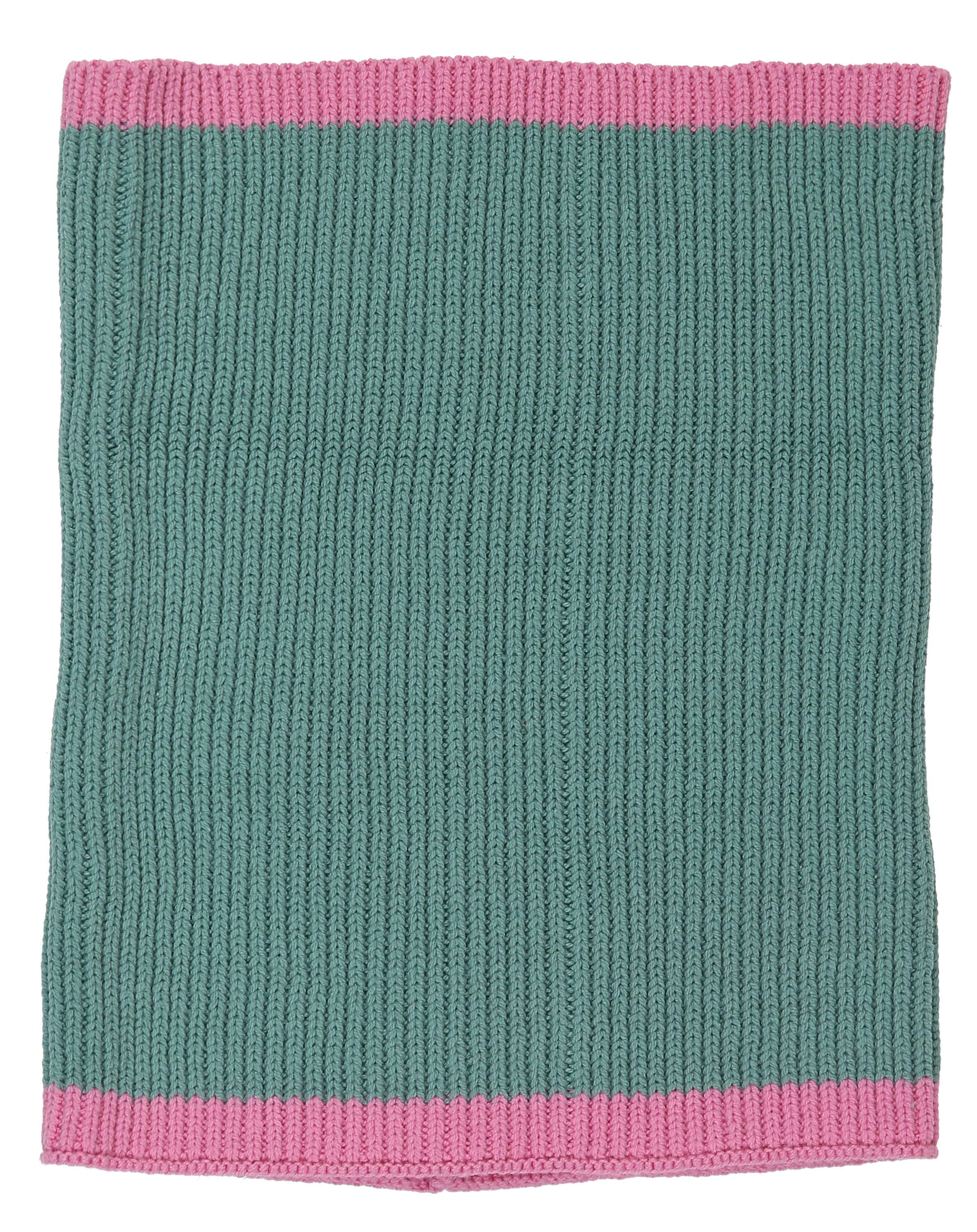 Strickmütze SMILE mit Loopschal in beryll grün