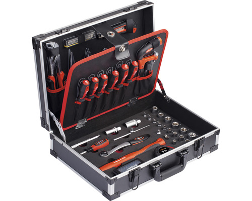 Master aluminium gereedschapskoffer, 132-delig.