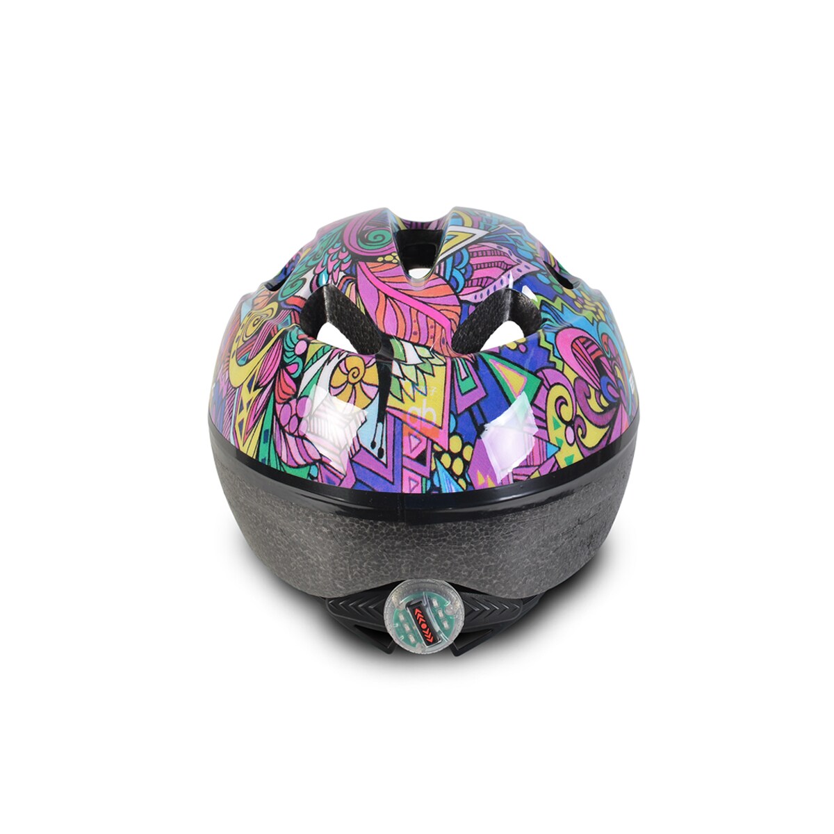 Byox Kinder Schutzhelm Y03 Größe S 48-54 cm einstellbar LED-Beleuchtung 8 Löcher bunt