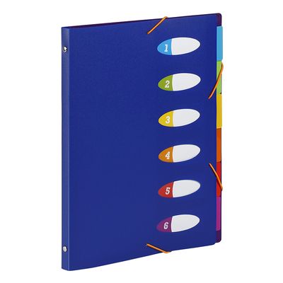 Viquel Happy Fluo - Trieur 6 positions avec bloc papier