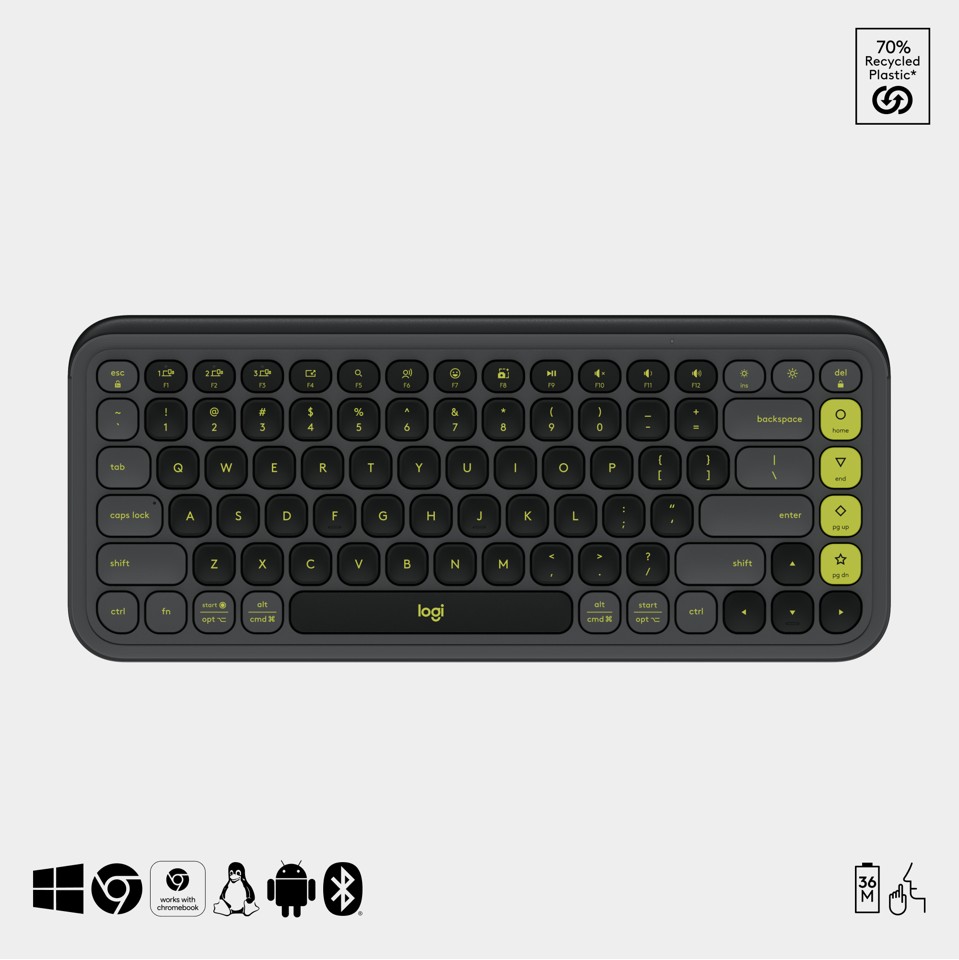 Logitech - Pop Icon Combo Nordic - Graphite
