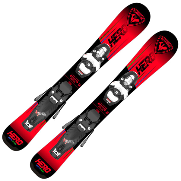 Pack ski ROSSIGNOL HERO PRO + TEAM 4 GW B76 BLACK/RED