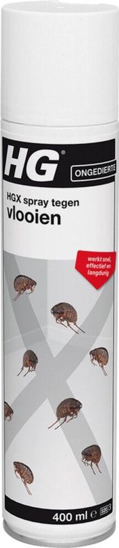6x HG X Spray Tegen Vlooien 400 ml