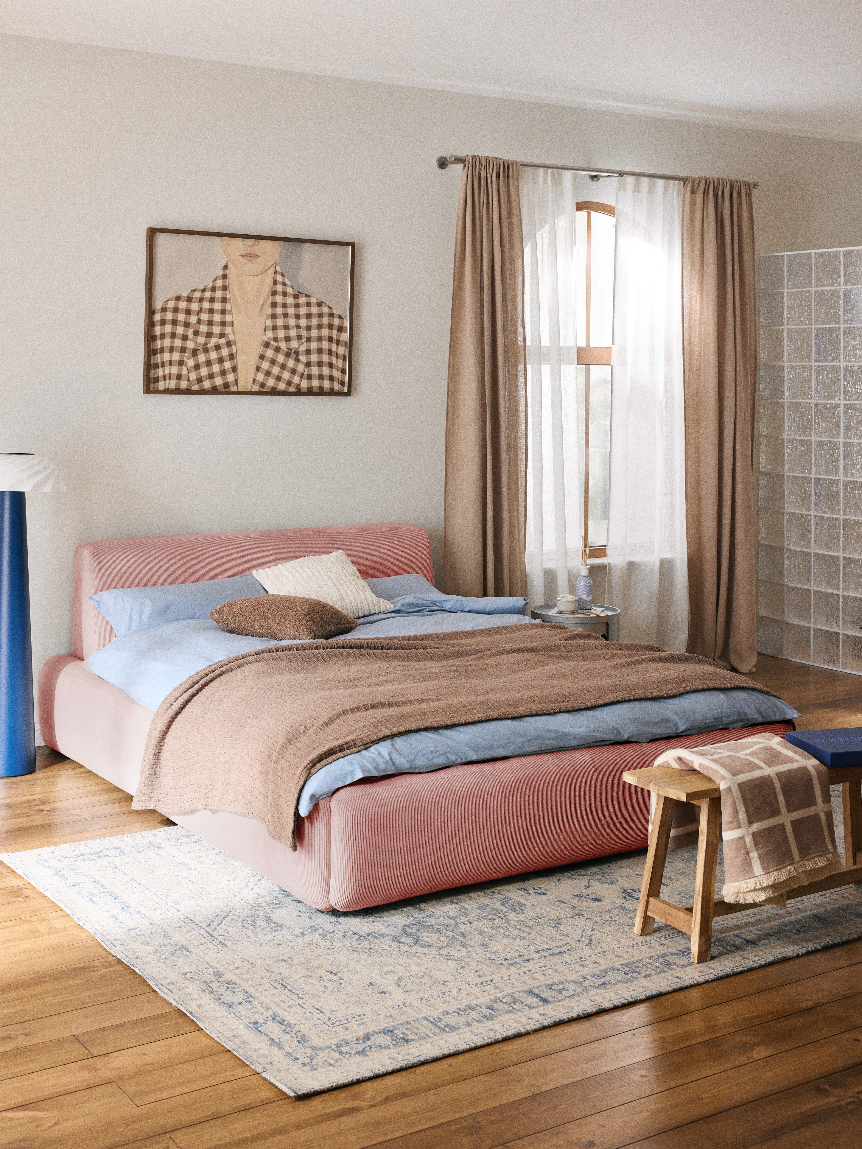 Gestoffeerd bed Melva