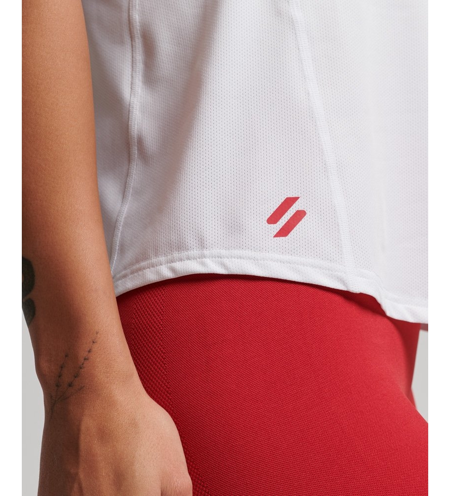 Camiseta regata Superdry Active, branca