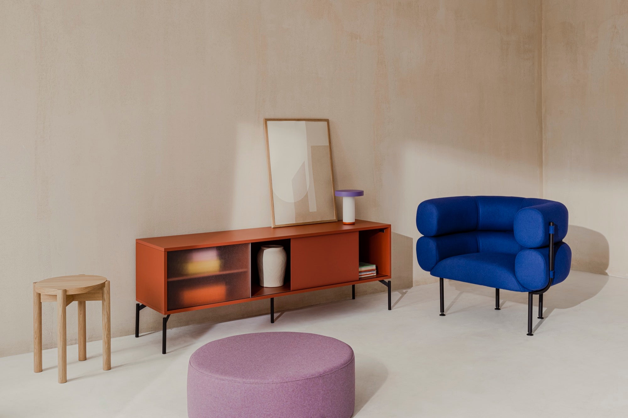 noo.ma UBI Fauteuil - Blueberry Pie Wool