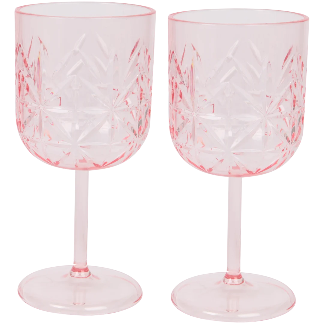 Verres à vin en plastique