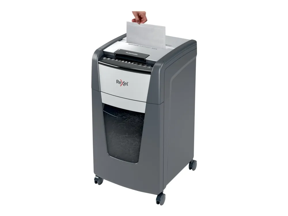 Makulator Rexel Optimum AutoFeed  300X krydsmakulering 4x25 mm (P-4)
