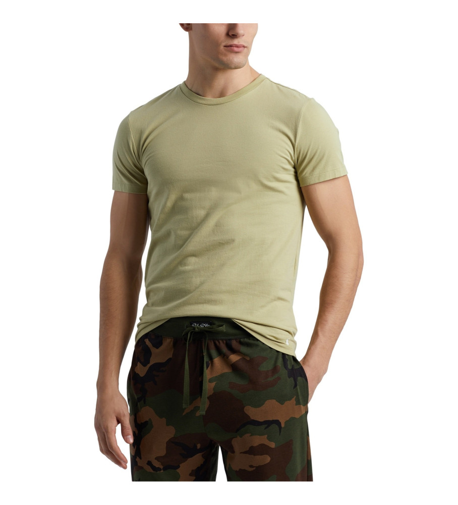 Conjunto de 3 camisetas verdes Ralph Lauren.