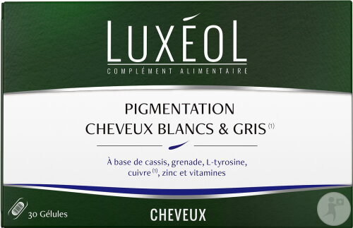 Luxéol Pigmentation Cheveux Blancs Et Gris Complément Alimentaire 30 Gélules