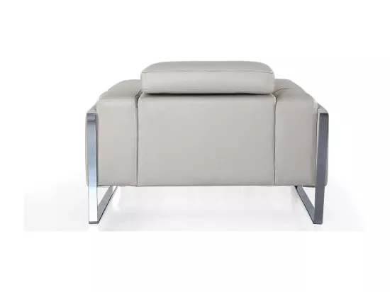 Fauteuil cuir Design ALIYAH Beige