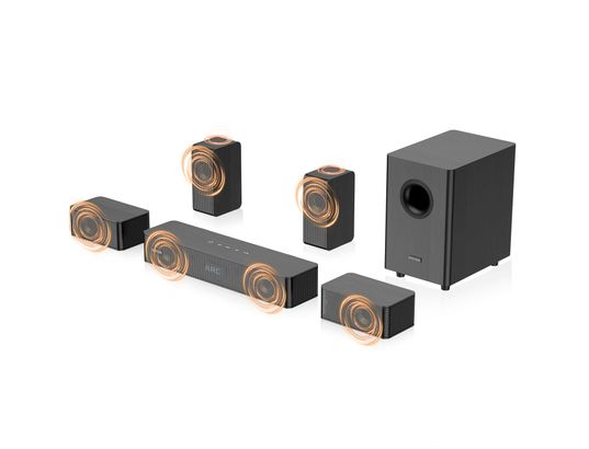 HIWILL - Barre de son -audio n512 400w 5.1.2 dolby atmos noir