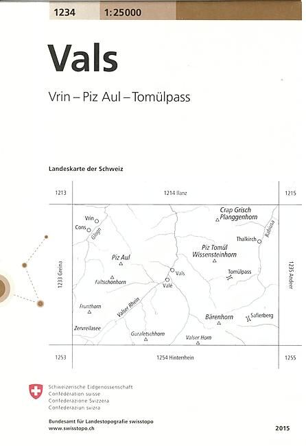 BUNDESAMT - 1234 VALS ECHELLE 1 25 000