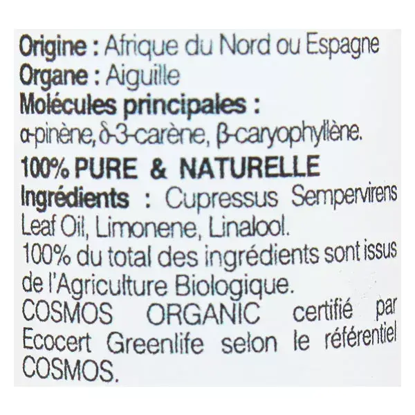 Óleo Essencial de Cipreste Orgânico Florame Revel'Essence 10ml