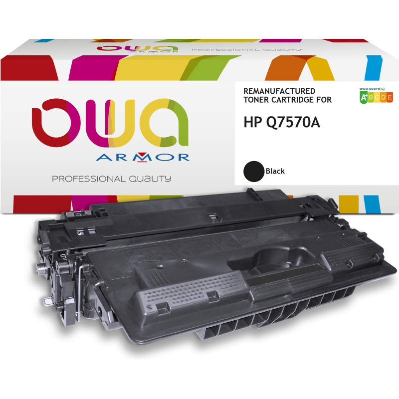 Toner remanufacturé OWA - standard - Noir - pour HP Q7570A