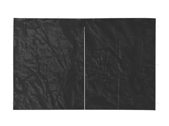 Paroi de tente de réception 2pcs fermeture éclair PE Anthracite