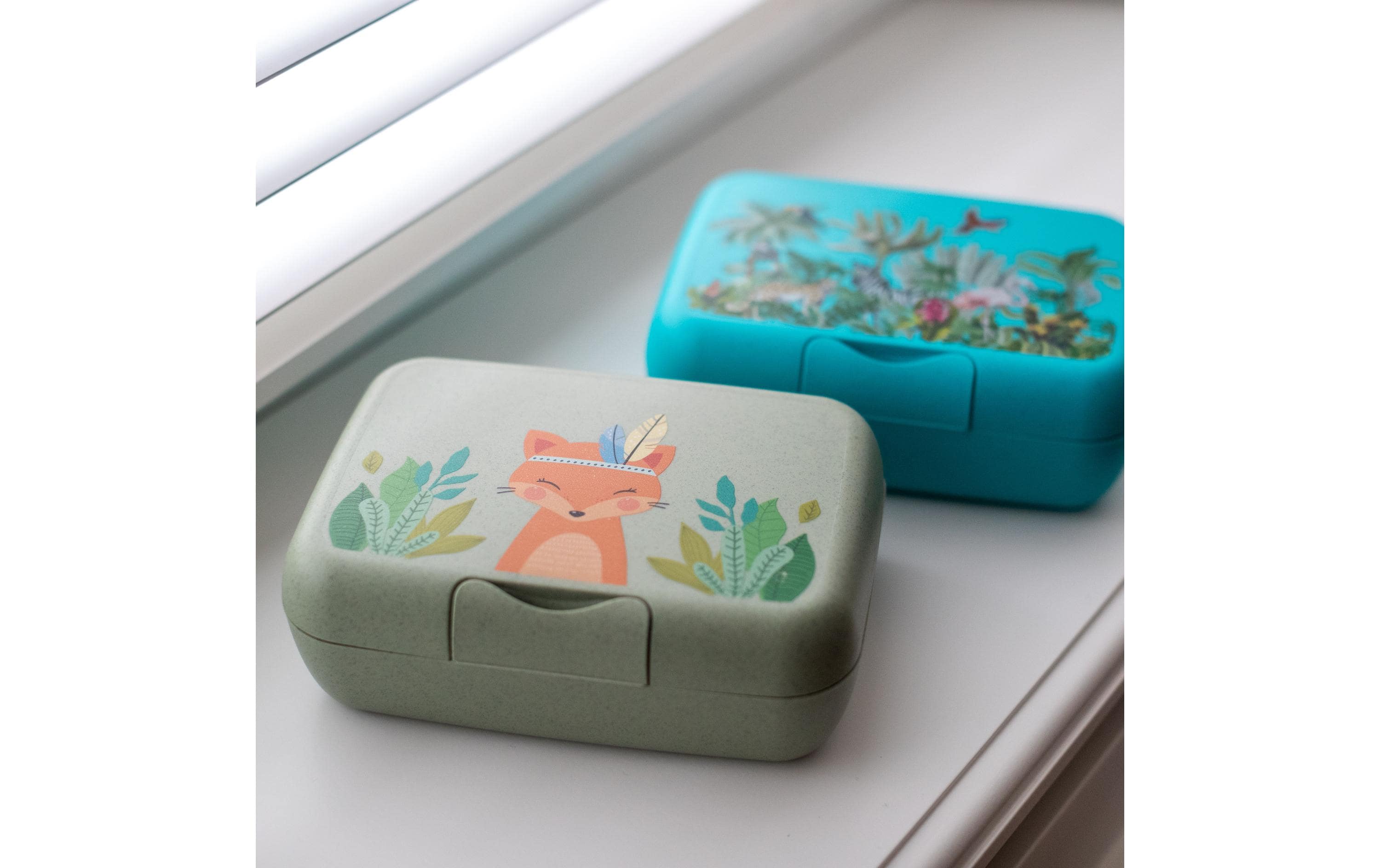 Lunchbox Candy L Harry Mint/GrünKinder Znünibox mit Tiermotiv