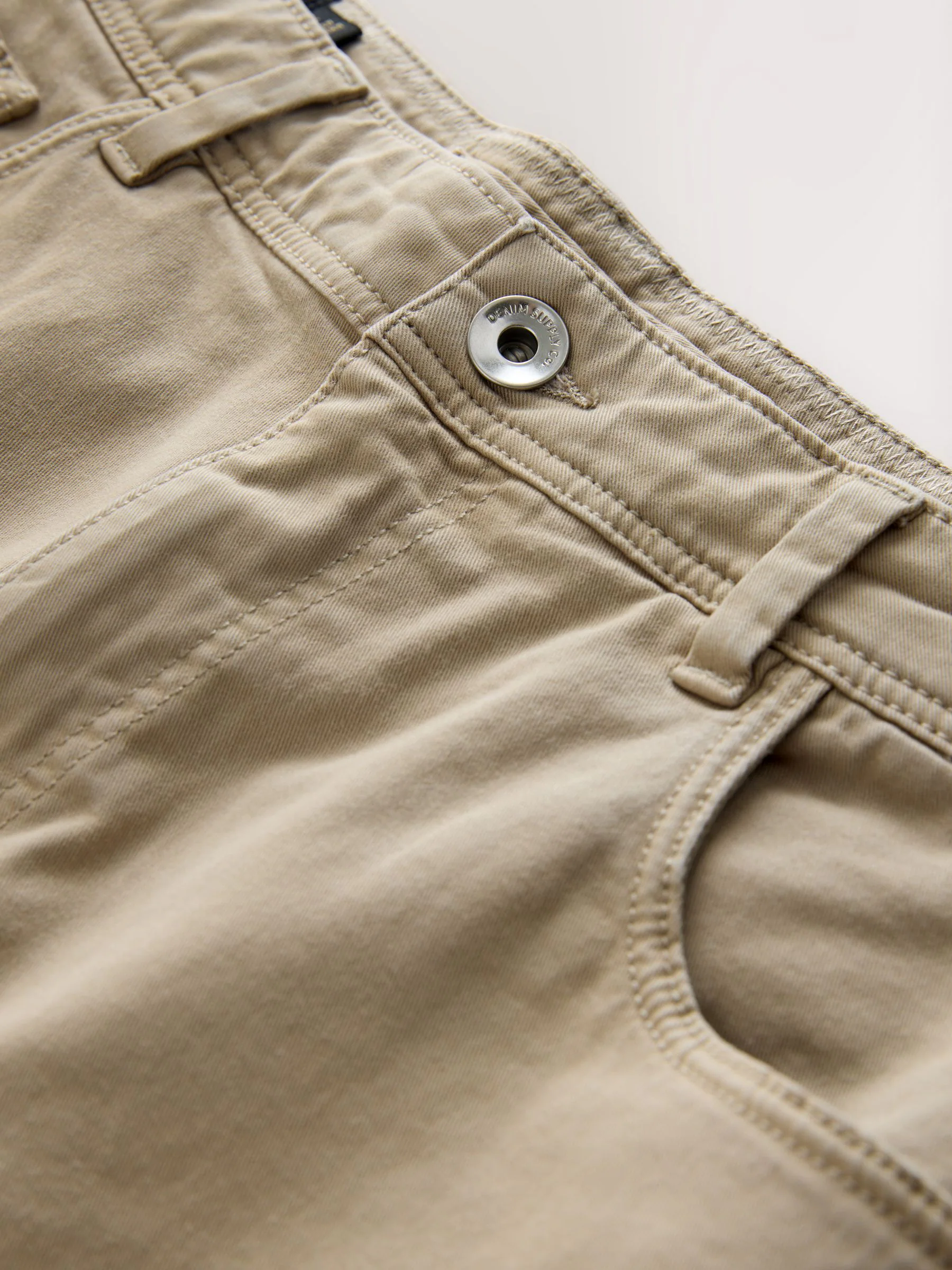 Pastelgeel - 5 Broek met zakken Soft Touch