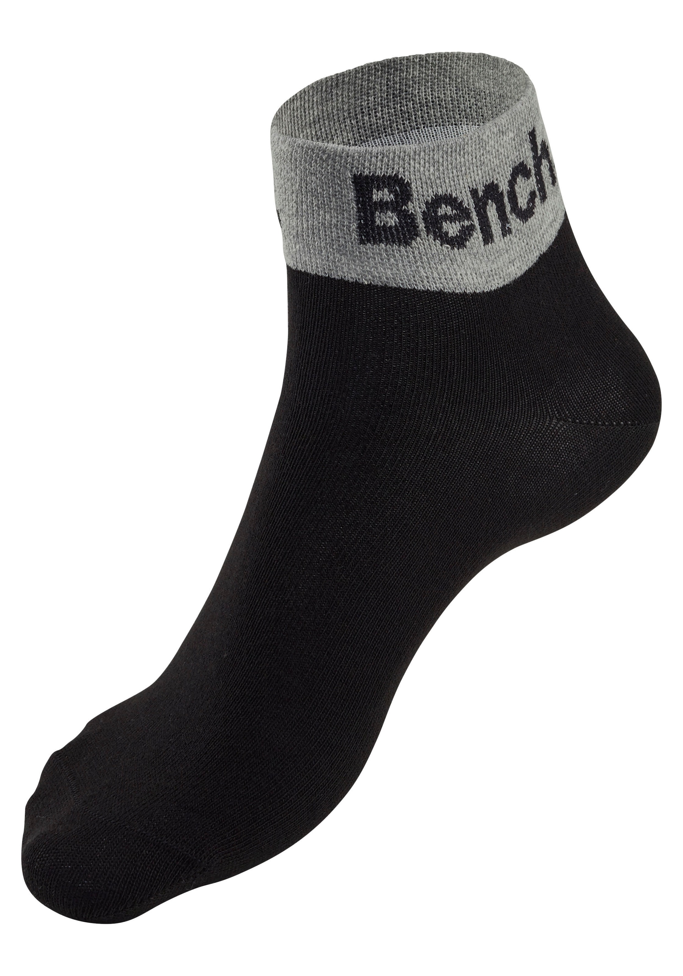 Bench. Kurzsocken Packung, 8 Stk. tlg. mit eingestricktem Schriftzug am Bündchen