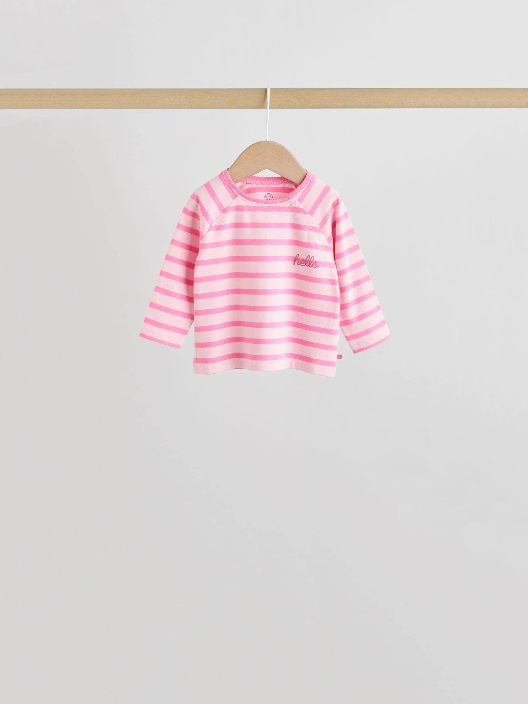 Roze/crème bloem - Baby set van top met Lange mouwen en Leggings 8 Pieces (0mnd -2jr)