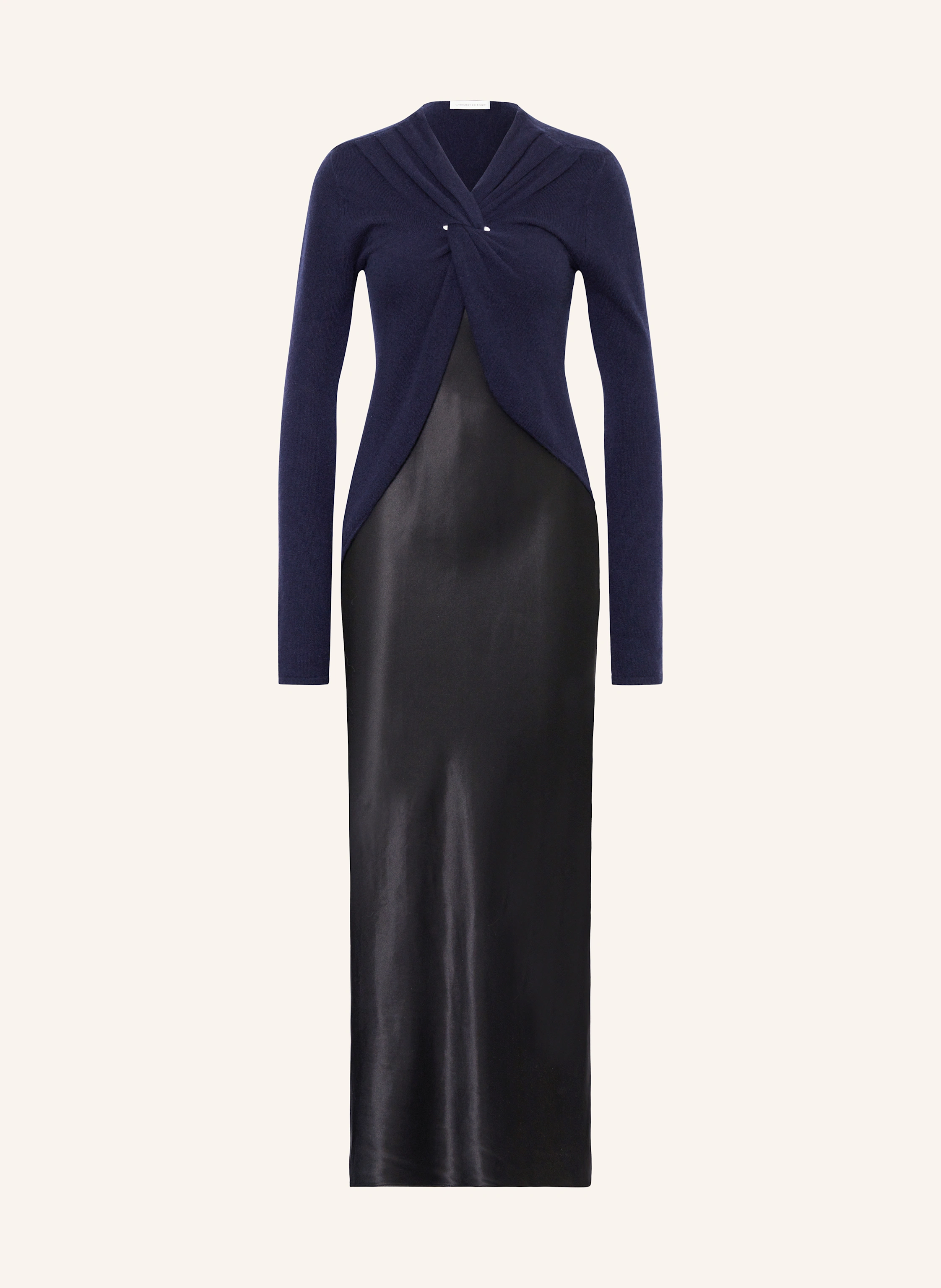 CHRISTOPHER ESBER Set: Seidenkleid und Cashmere-Pullover