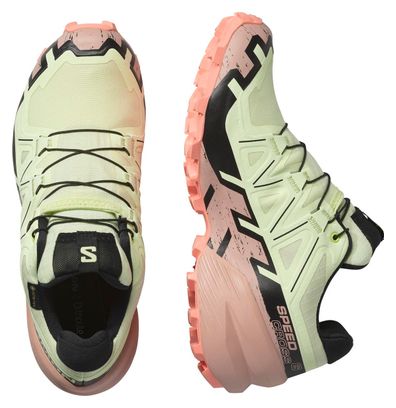 Chaussures Trail Salomon Speedcross 6 GTX Vert/Rose Femme