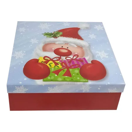 Idena Geschenkbox FSC-Mix Santa 29x29x10,5cm