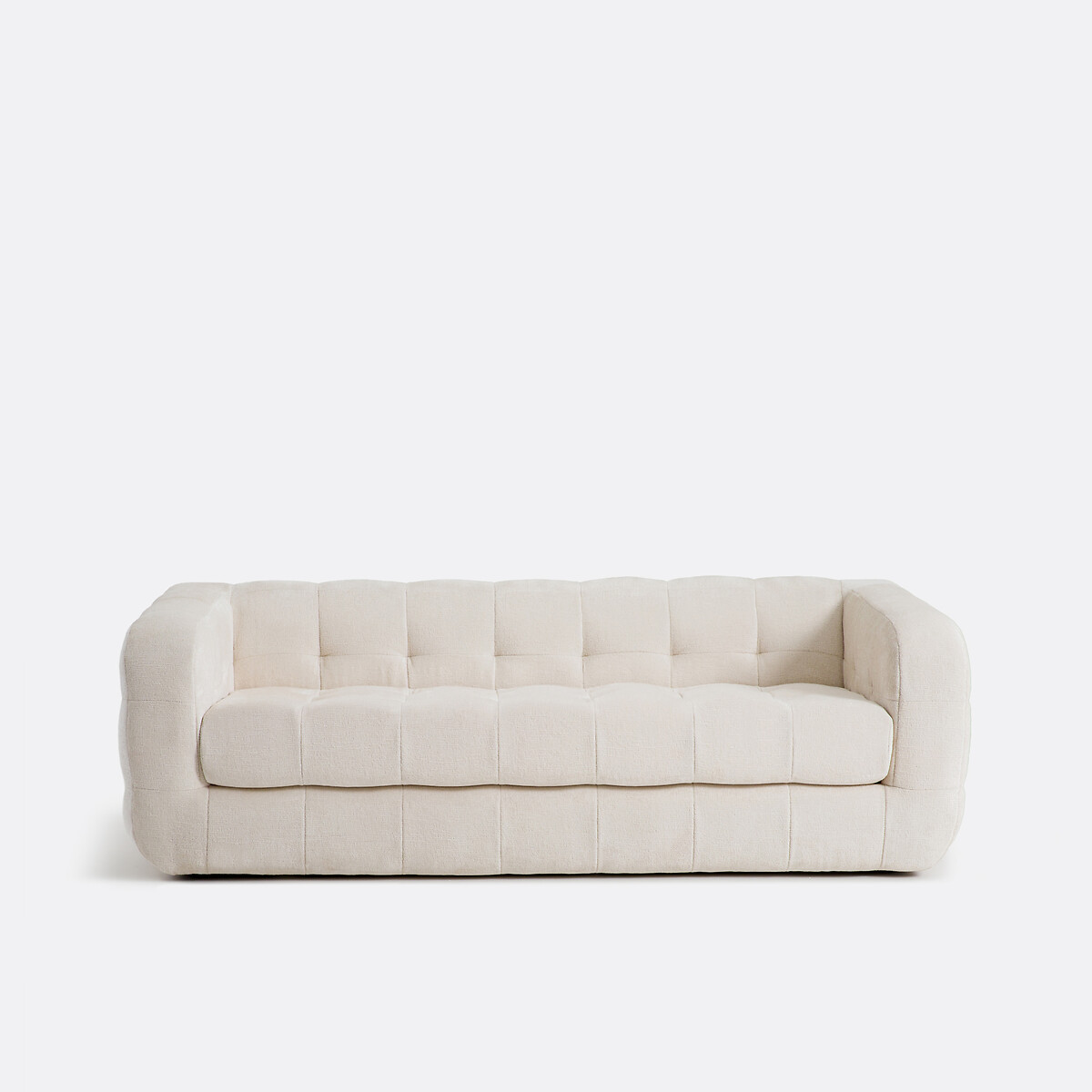 LA REDOUTE INTERIEURS<br>Sofá de 3 lugares, veludo grosso, Pieta