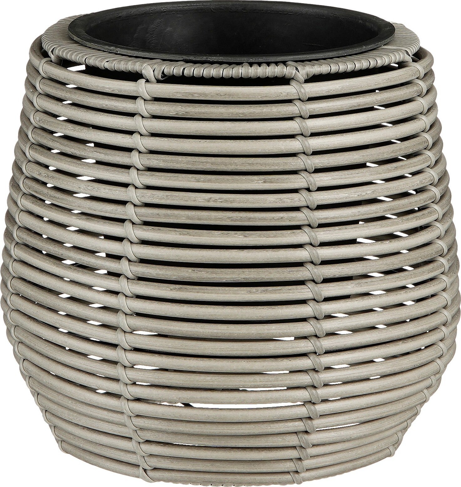 Mica Decorations bloempot Cesena grijs D 28 H 26 cm