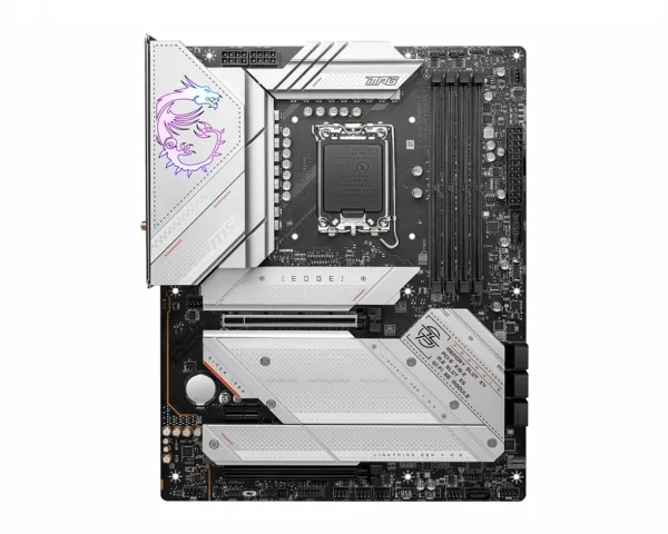 [OUTLET] - MSI MPG Z790 Edge WIFI DDR4 - Bundkort - ATX - LGA1700 sokkel - Z790 Chipset - USB 3.2 Gen 1, USB 3.2 Gen 2, USB-C 3.2 Gen2, USB-C 3.2 Gen 2x2 - 2.5 Gigabit LAN, Bluetooth, Wi-Fi - onboard grafik (CPU påkrævet) - HD Audio (8-kanaler)