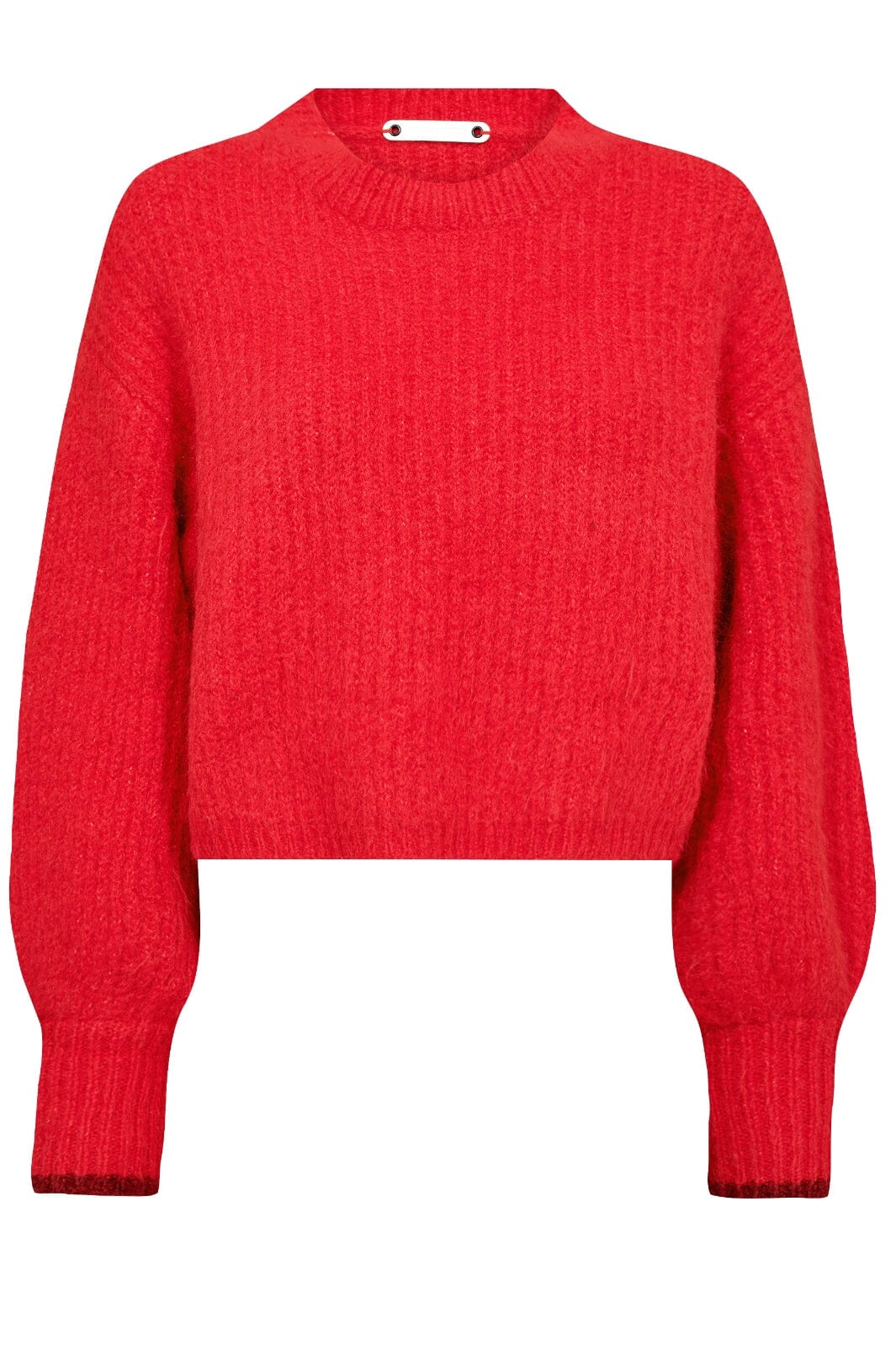 Co´Couture Coraliecc Crop Rib O-Knit 32140 66 flame