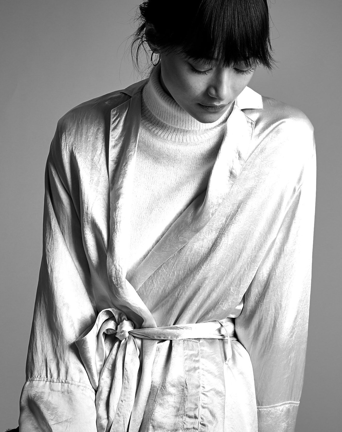 Bellerose Kimono satiné Laek ivoire