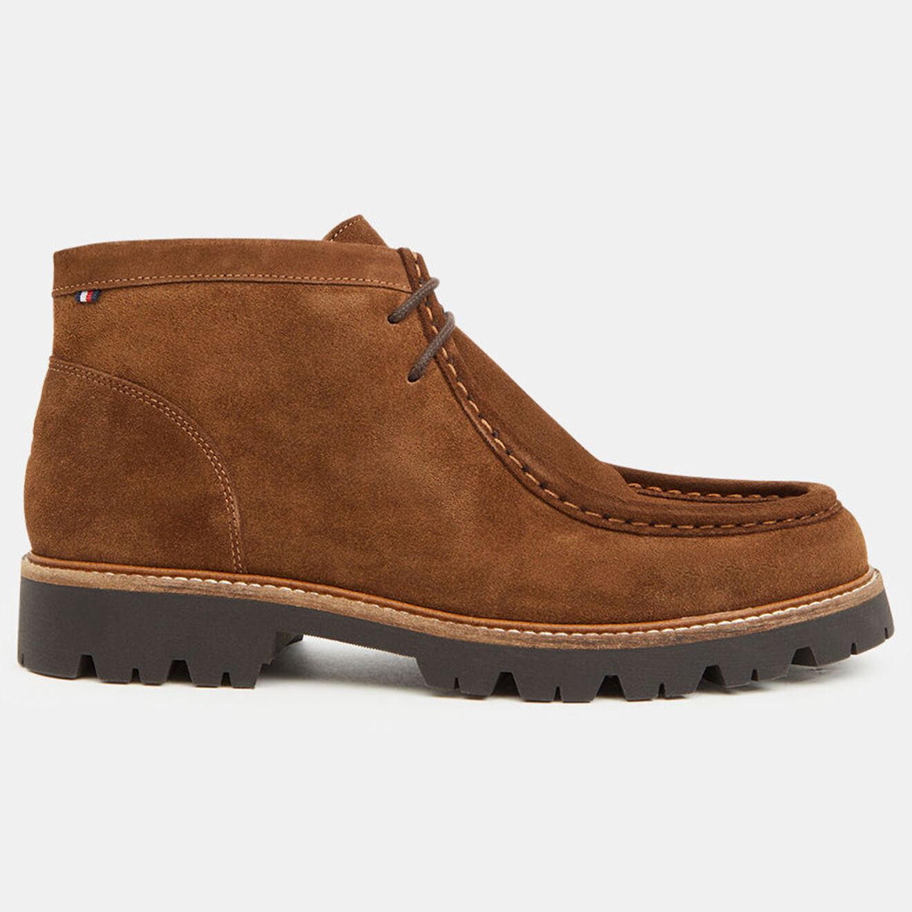 Tommy Hilfiger Chukka boots en Velours de Cuir marron