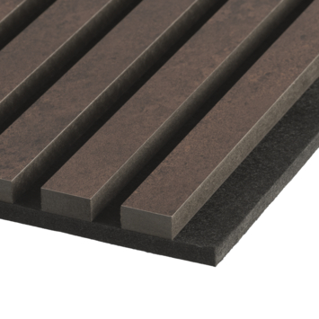 Lattenwand 260x52,6 cm koper, dikte 22 mm