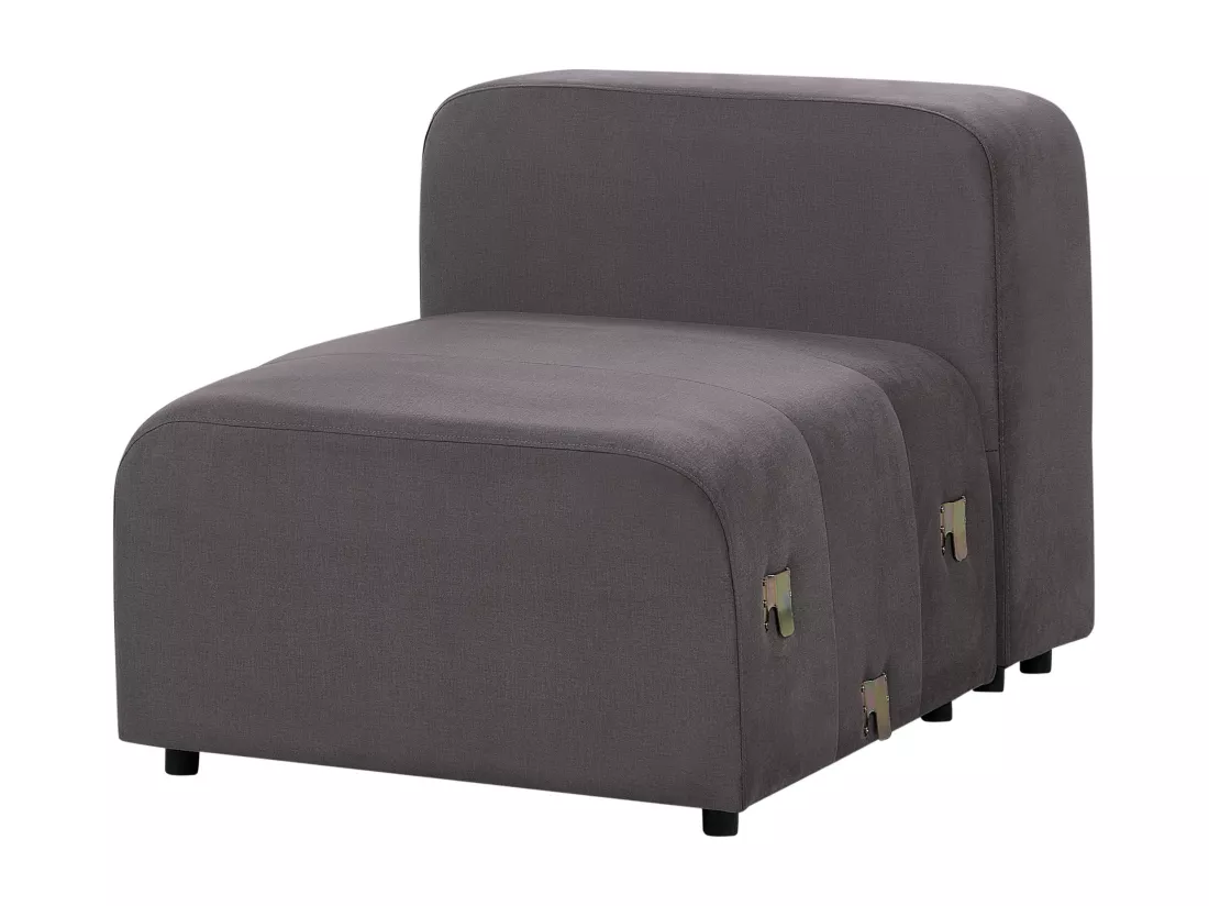 Canapé 3 places modulable en velours gris foncé FALSTERBO