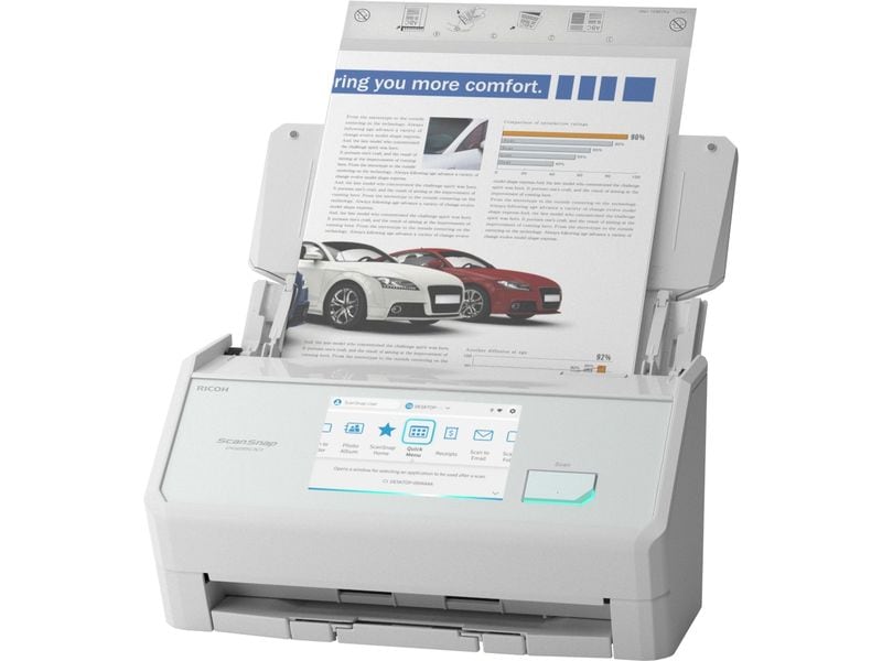Fujitsu ScanSnap iX2500 ADF-Dokumentenscanner mit Duplex-Scan, WLAN und USB