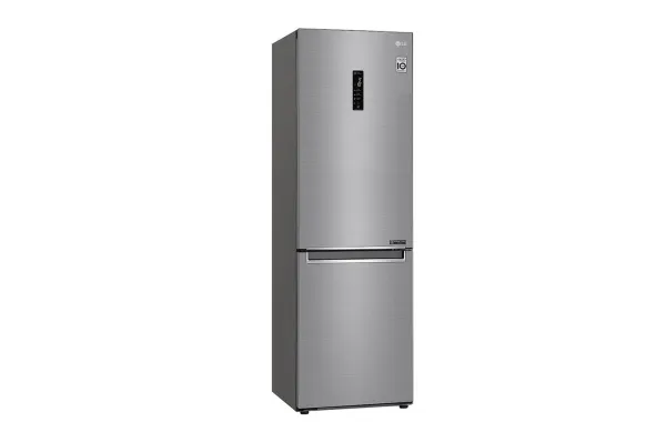 LG Refrigerator GBB71PZDMN A  , Free standing, Combi, Height 186 cm, No Frost system, Fridge net capacity 234 L, Freezer net capacity 107 L, Display, 36 dB, Silver