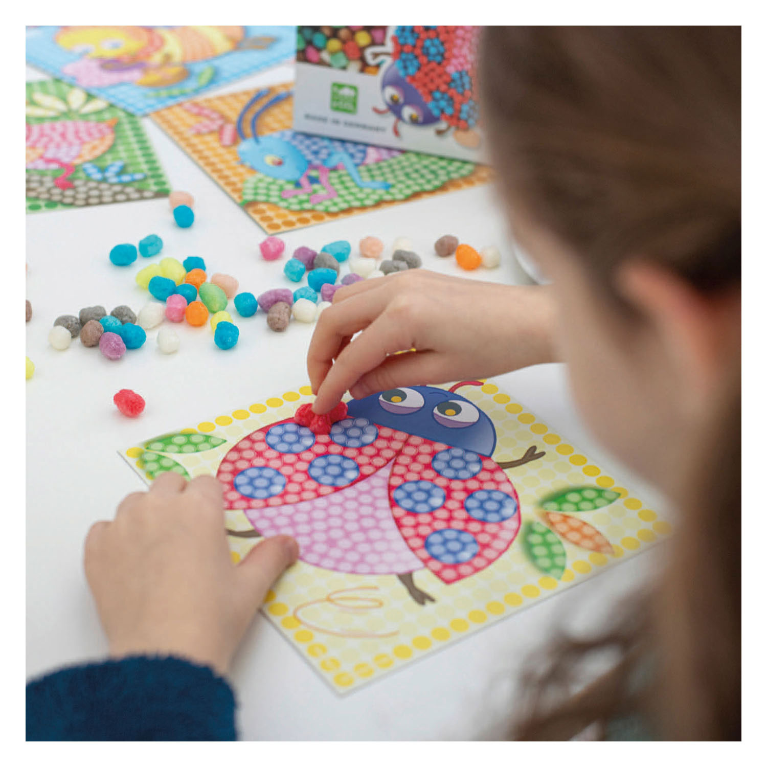 PlayMais Mosaic Kaarten Versieren Insecten