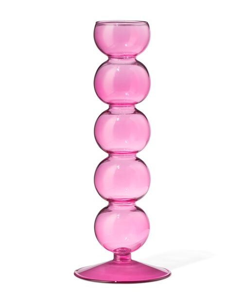 vase en verre rose
