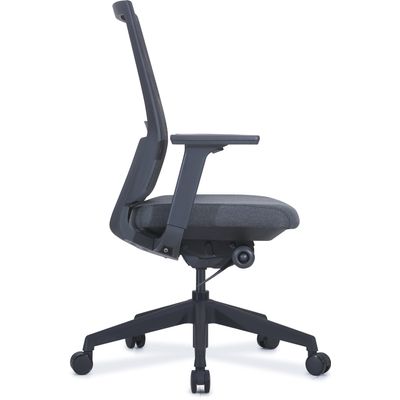 Fauteuil de bureau BRIAN - accoudoirs réglables - appui-tête en option - dossier en résille - noir