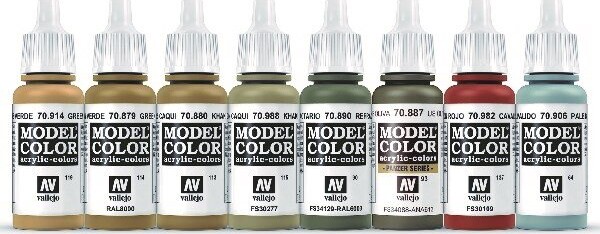 Vallejo - Model Color Maling Sæt - Soviet Armour & Infantry - 8X17 ML